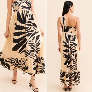 rosalita sheer maxi dress Rosalita | Black Crew-Neck Maxi Dress With Drop-Waist Club L London